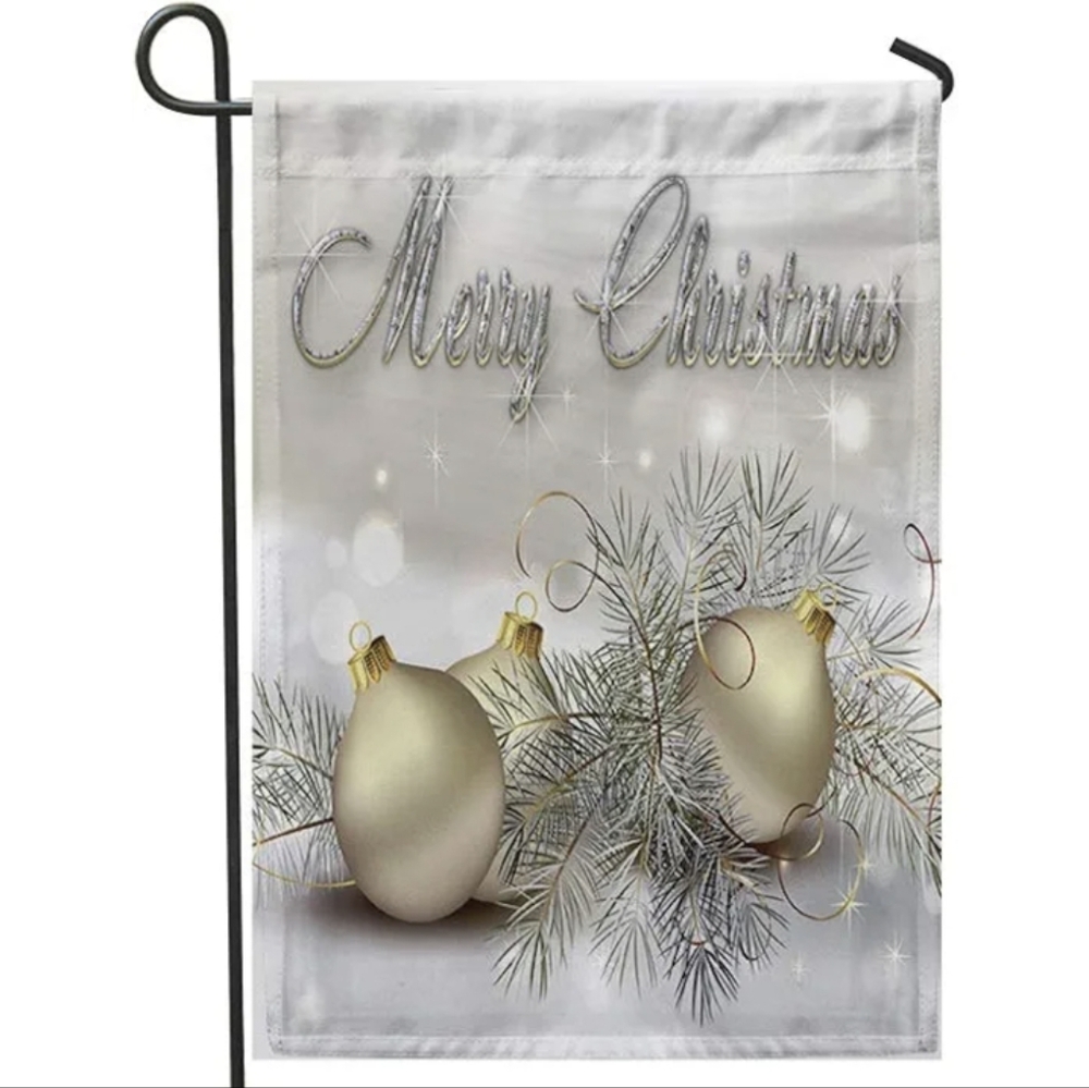 🌿5/$25 Large Outdoor Merry Christmas Soft Nylon Fabric Flag 28"X40"